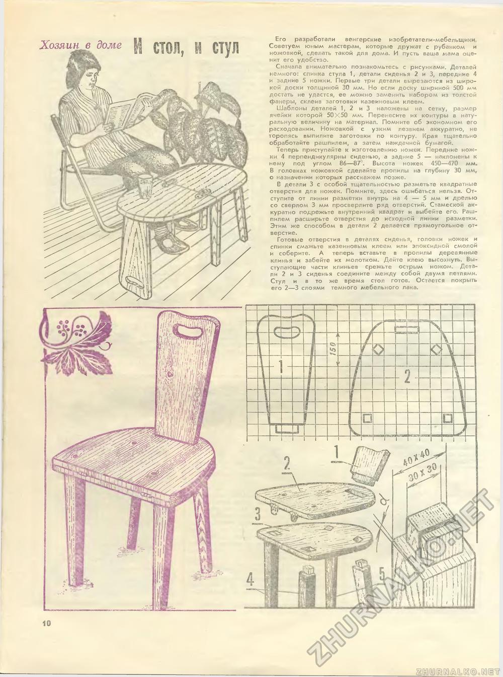 Юный техник - для умелых рук 1986-07, страница 10