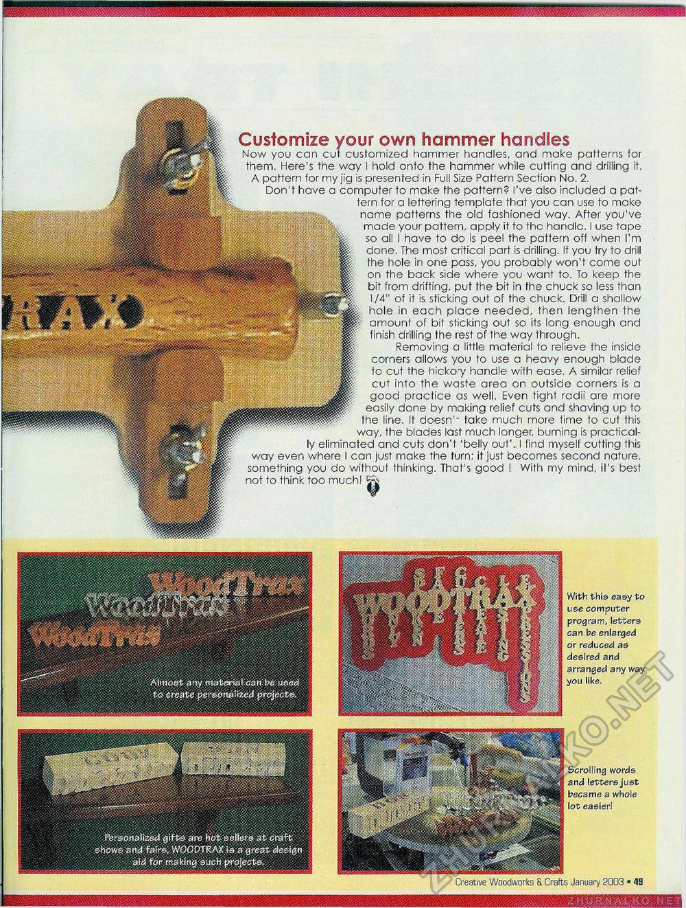Creative Woodworks & crafts 2003-01,  49