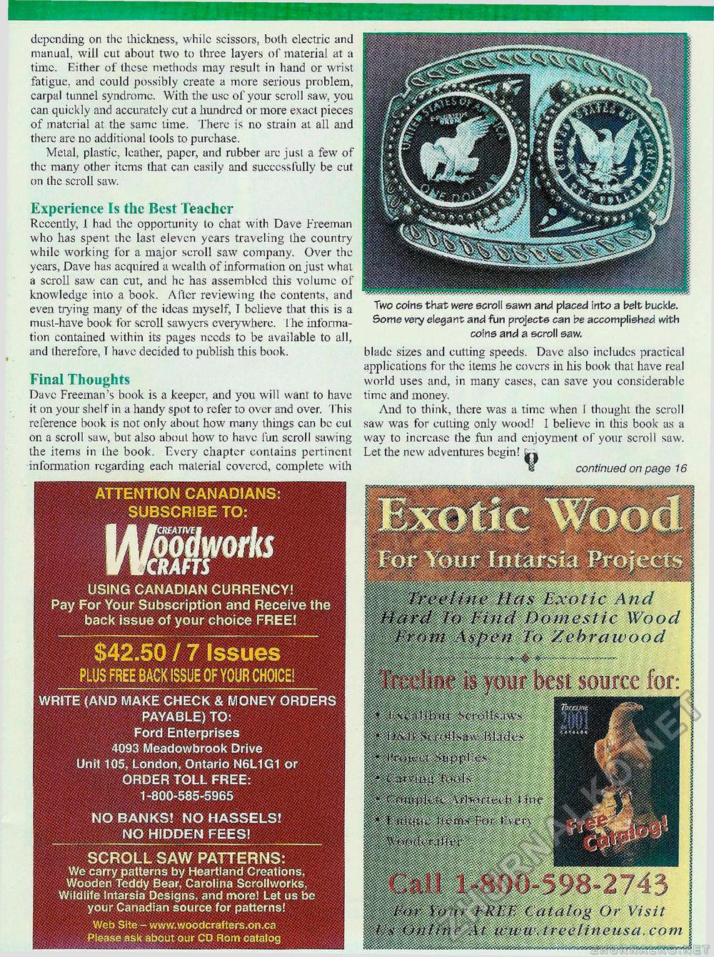Creative Woodworks & crafts 2001-10,  15