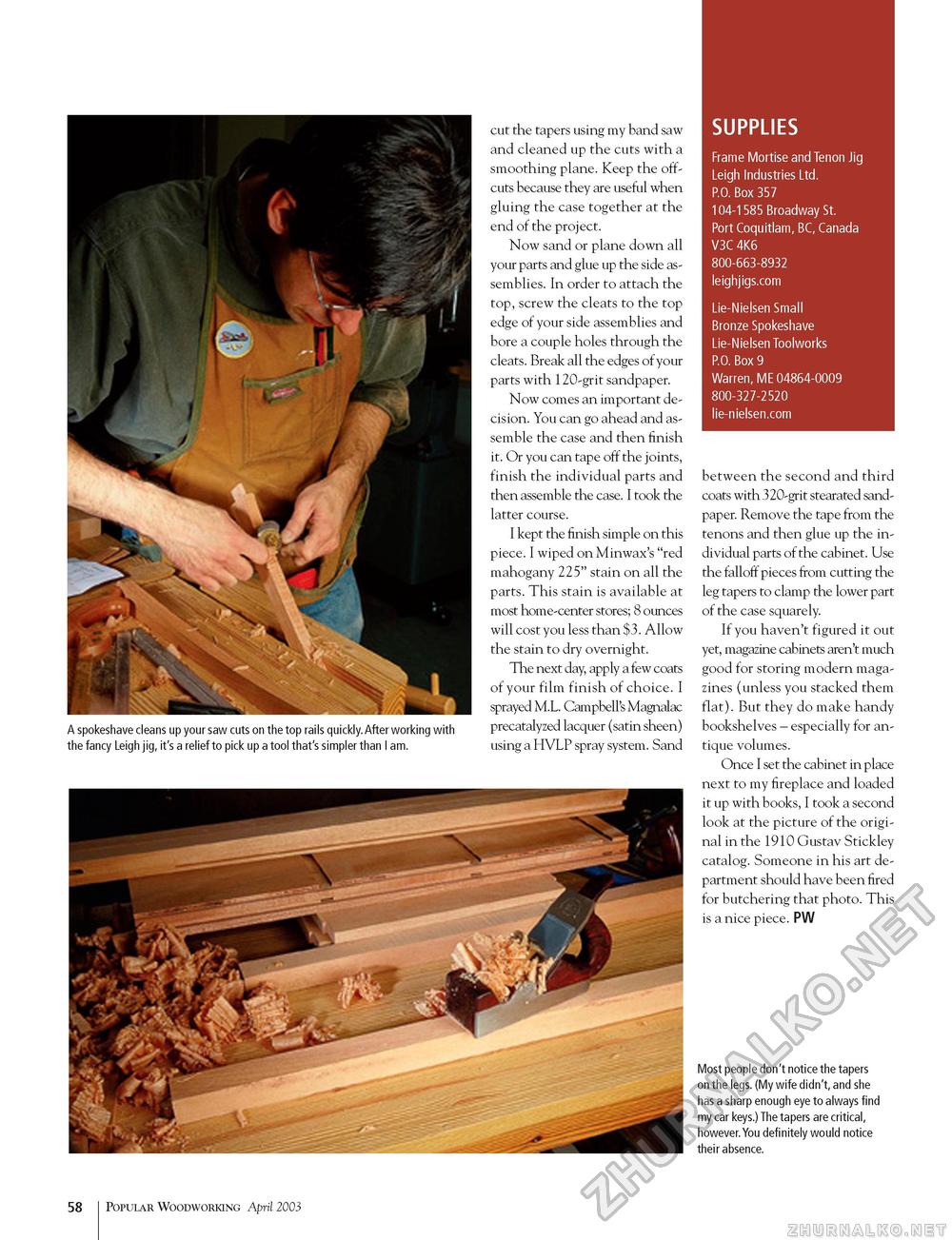 Popular Woodworking 2003-04  133,  57