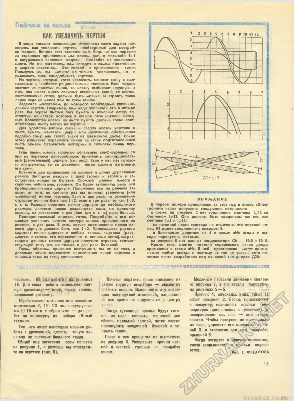Юный техник - для умелых рук 1979-06, страница 15