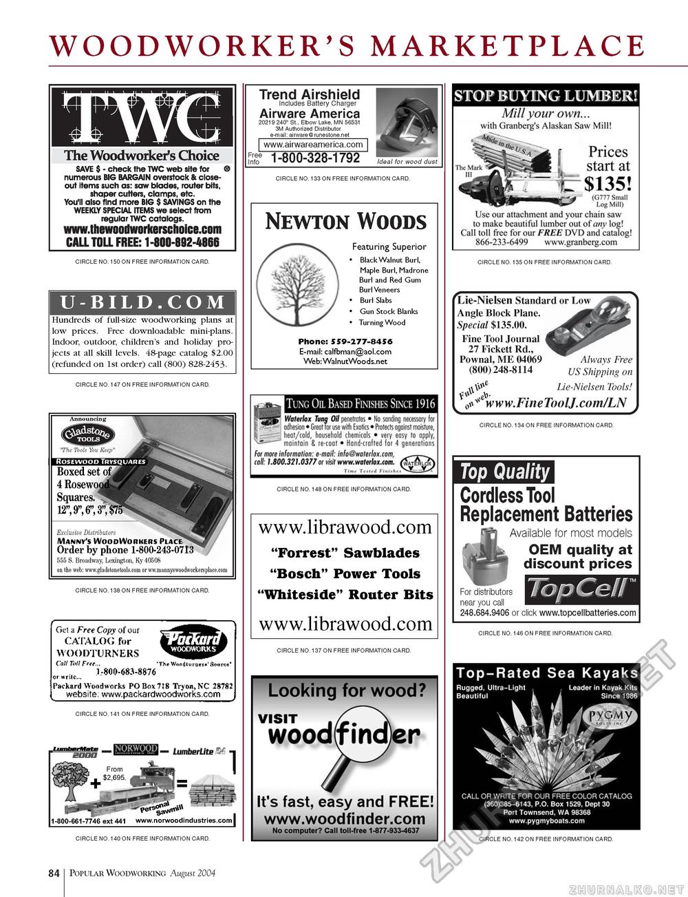 Popular Woodworking 2004-08  142,  86