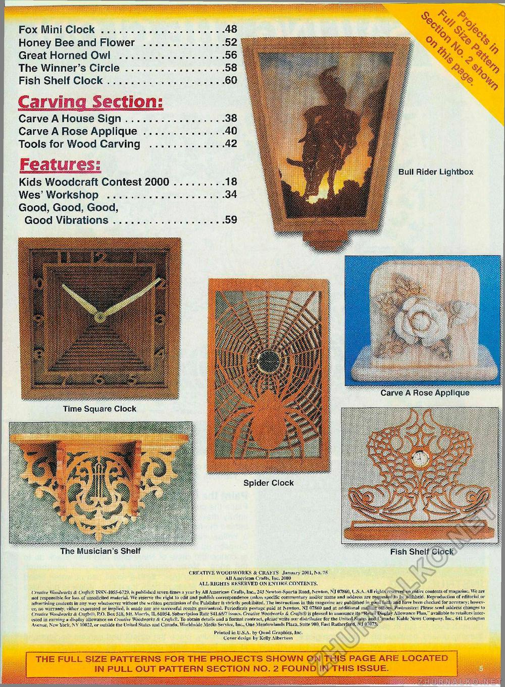 Creative Woodworks & crafts 2001-01,  5