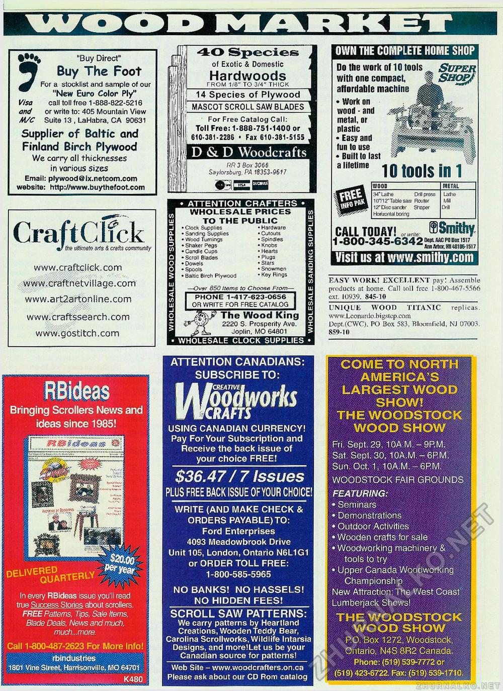 Creative Woodworks & crafts 2000-10,  65