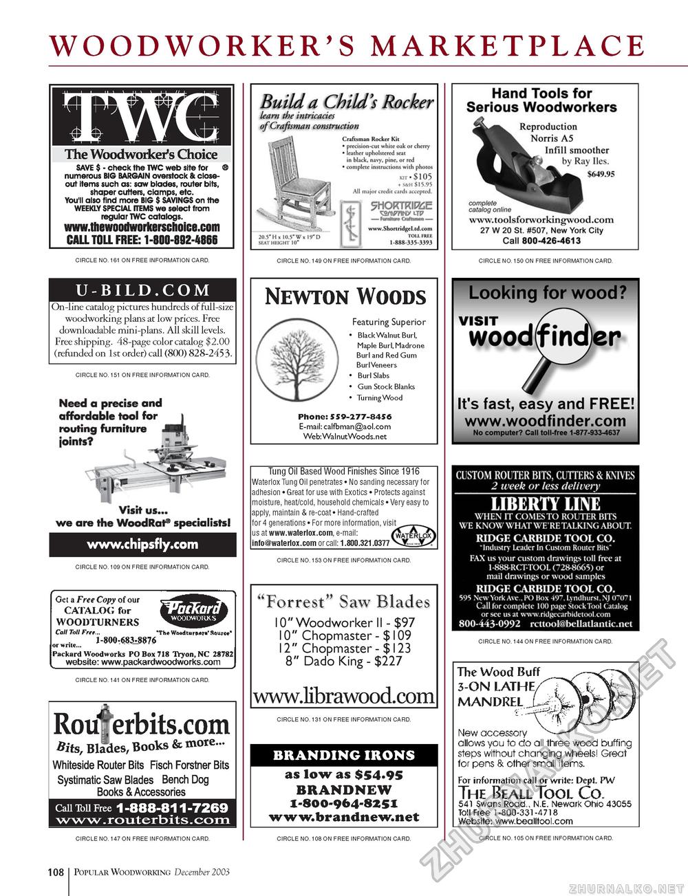 Popular Woodworking 2003-12  138,  107