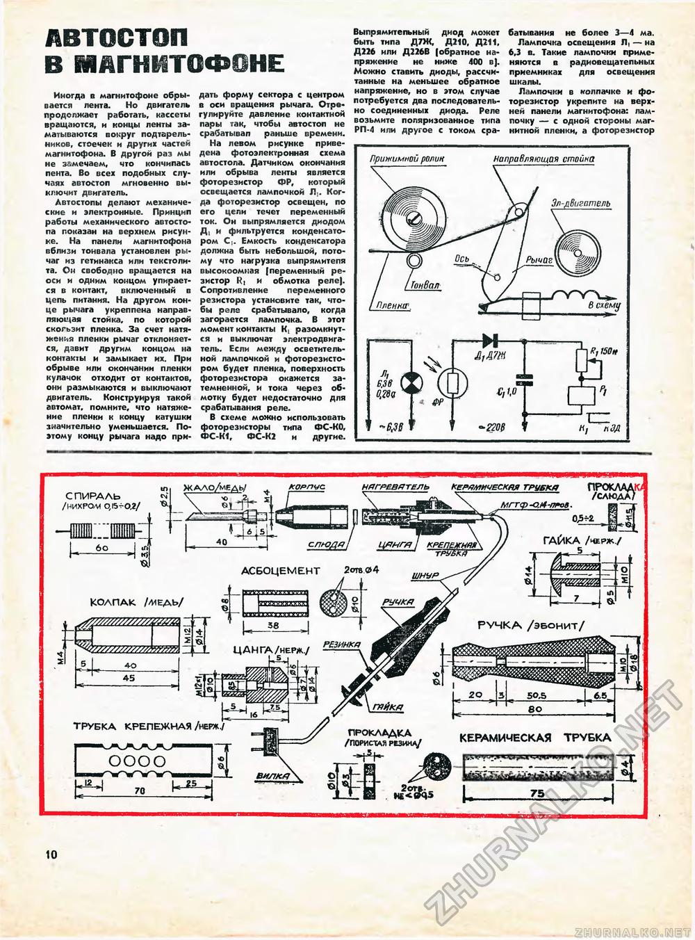 Юный техник - для умелых рук 1972-03, страница 10
