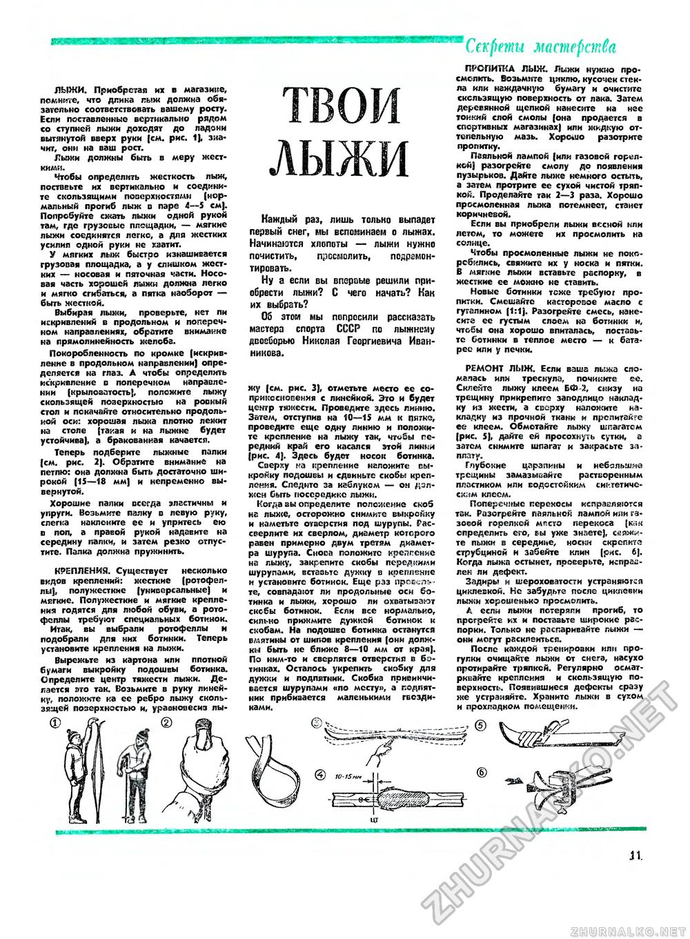 Юный техник - для умелых рук 1975-12, страница 11