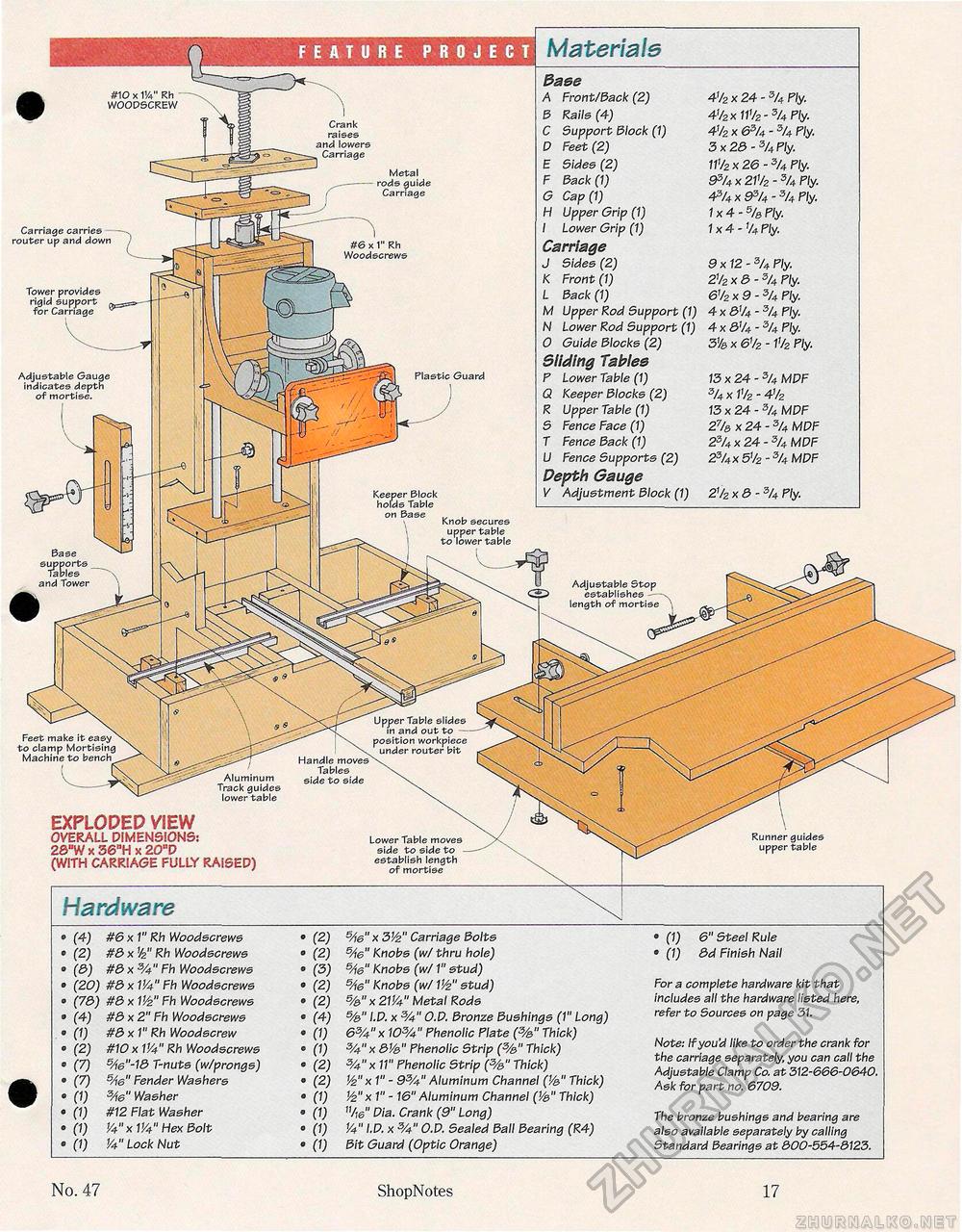 47 - Build Your Own Mortising Machine ,  17