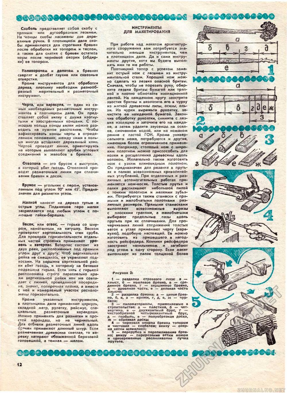 Юный техник - для умелых рук 1985-08, страница 12