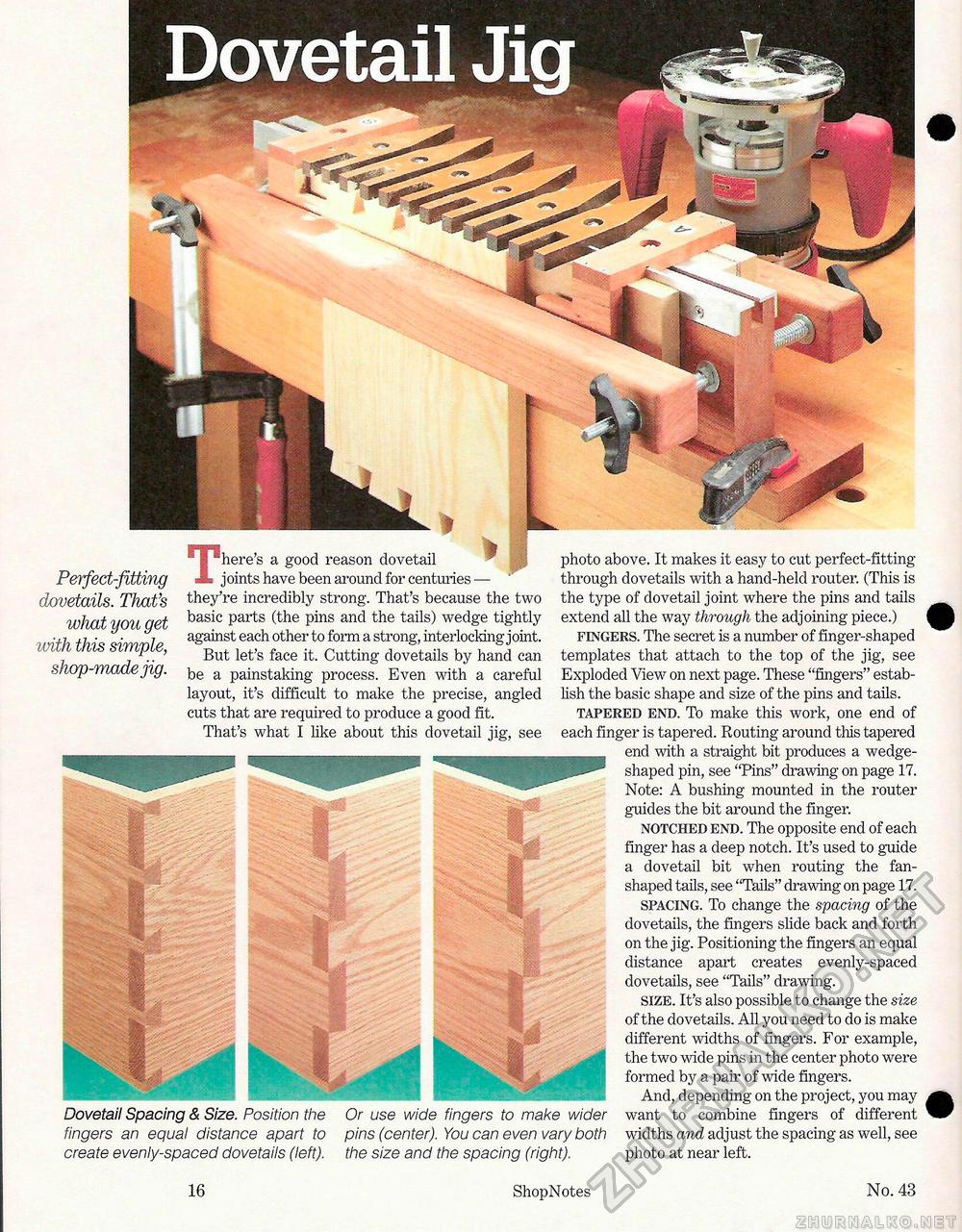 43 - Build Your Own Dovetail Jig,  16
