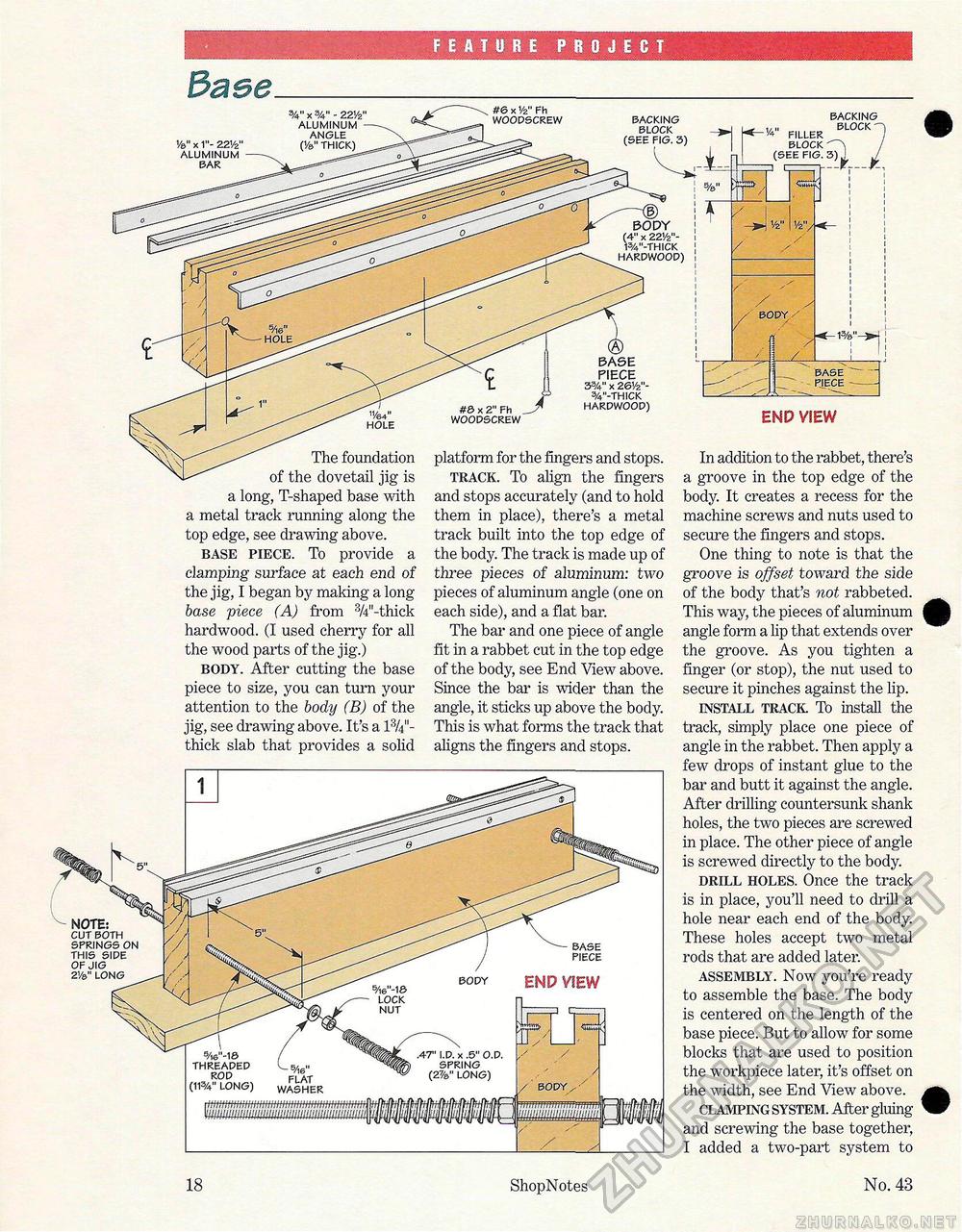 43 - Build Your Own Dovetail Jig,  18