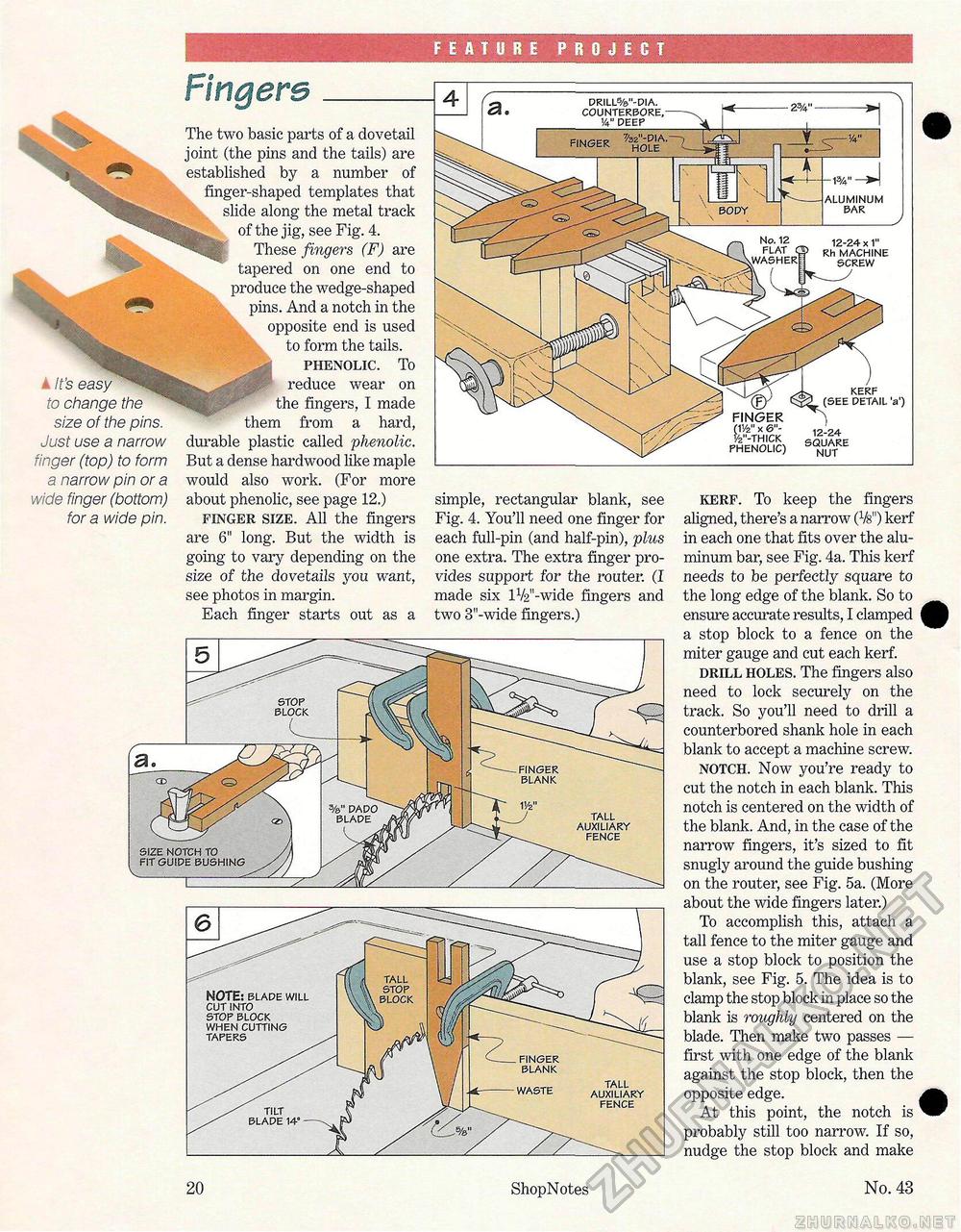 43 - Build Your Own Dovetail Jig,  20